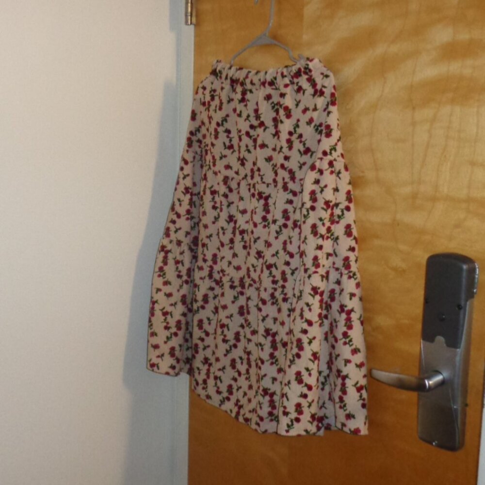 Gorgeous Tiered Corduoy Floral Printed Maxi Skirt